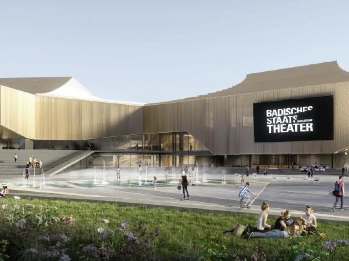 Ansicht des Badischen Staatstheater Karlsruhe